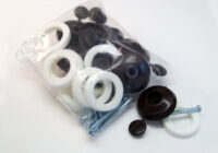 A photo of 25mm Fixing Buttons 10-pack (Brown)